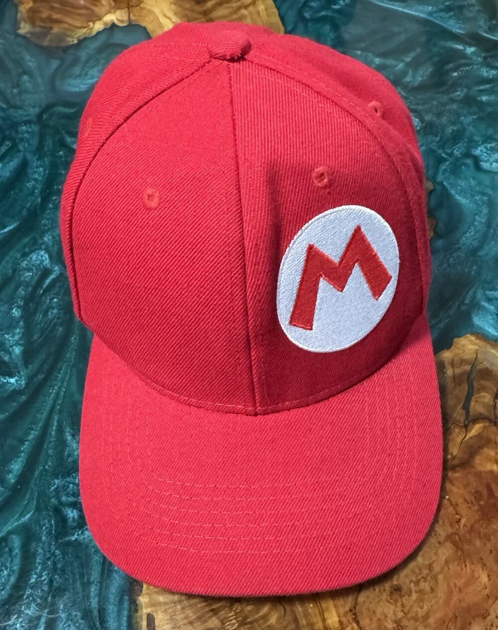 Nintendo Themed Super Mario Bros Hat Cap Snap-Back Youth Red White Logo
